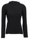 Issey Miyake Black Hatching Pleats Top
