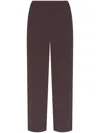 Issey Miyake Hatching Pleated Pants In Brown
