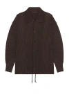 Issey Miyake Heather Pleats Jacket In Brown