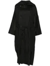 Issey Miyake Hempen Coat In Black