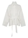 Issey Miyake White Hempen Jacket In White