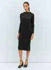 ISSEY MIYAKE HIGH NECK MIDI DRESS