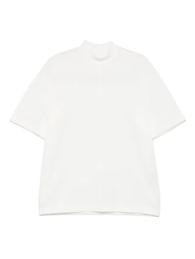 Issey Miyake High-neck T-shirt In White