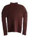 Issey Miyake Jellyfish Pleats Sweater In Brown