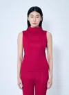 Issey Miyake Red New Colorful Basics 3 Tank Top In Red