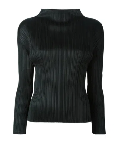 Issey Miyake High-neck Top In Multi