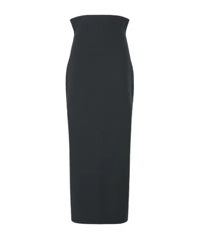 Issey Miyake High-rise Skirt In Black