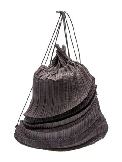 Pre-owned Issey Miyake Hobo In Gray