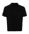 Issey Miyake Black Basics Polo Shirt In Black