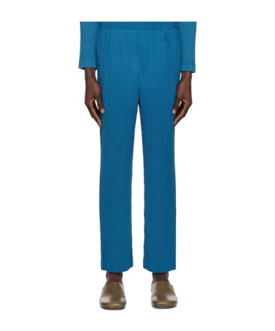 Issey Miyake Homme Pliss  X Ronan Bouroullec Rb_color Palette 2 Trousers In Blue