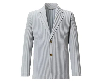 Pre-owned Issey Miyake Homme Plissé 2022 Ss Tailored Jacket In Light Gray