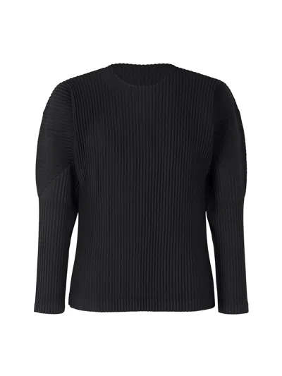 Issey Miyake Homme Plisse Basics T-shirt In Black