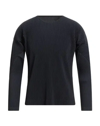 Issey Miyake Homme Plissé By  Man T-shirt Midnight Blue Size 4 Polyester In Black