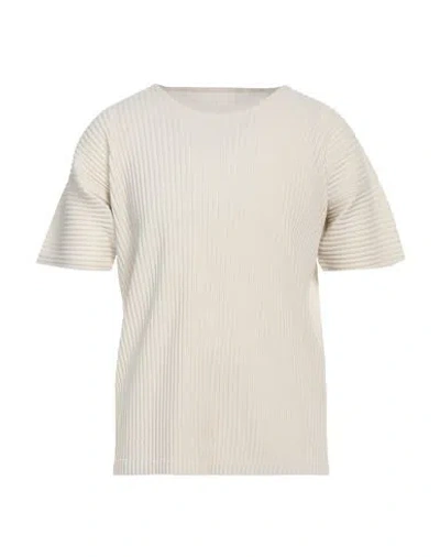 Issey Miyake Homme Plissé By  Man T-shirt White Size 2 Polyester In White