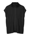 Issey Miyake Homme Plissé  August Pleated Sleeveless Jacket In Black