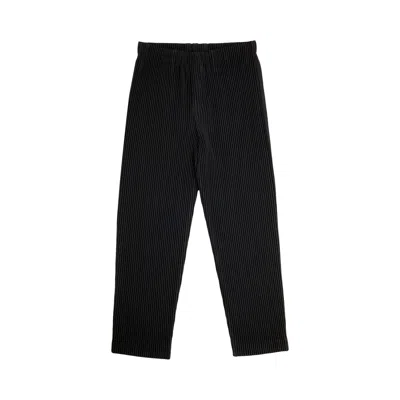 Pre-owned Issey Miyake Homme Plissé  Basic Pleated Trouser 'black' | Men's Size 2