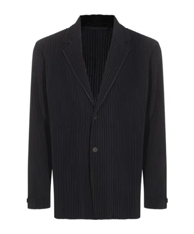 ISSEY MIYAKE HOMME PLISSÉ ISSEY MIYAKE BASICS BUTTONED BLAZER