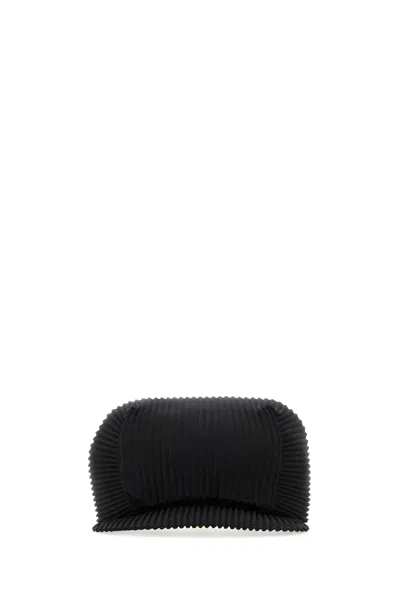 ISSEY MIYAKE HOMME PLISSE' ISSEY MIYAKE BLACK POLYESTER BASEBALL CAP