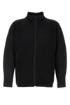 Issey Miyake Pleated Zip-front Shirt Jacket In Black