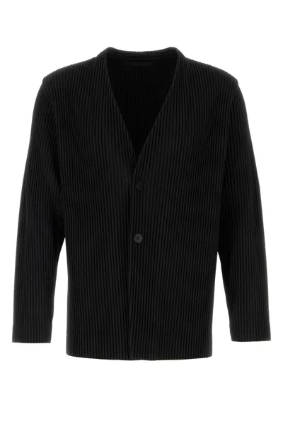 Issey Miyake Polyester Blazer In Black