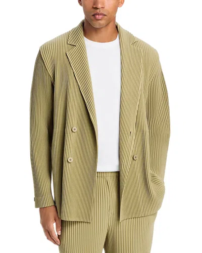 Issey Miyake Homme Plisse  Classic Fit Sport Coat In Green