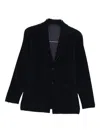Issey Miyake Homme Plisse  Mens 15-black Pleated Relaxed-fit Knitted Jacket In Blue