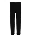 Issey Miyake Ns Black Pleated Belt Loops Tapered Leg Relaxed-fit Knitted Trousers In Black