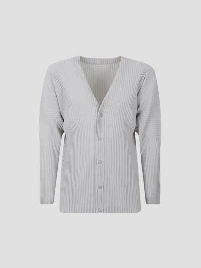 Issey Miyake Homme Plissé  Fashionable Cardigan For Fw25 In Gray