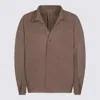 Issey Miyake Textured Fabric Jacket Featuring Front Pockets In Brown