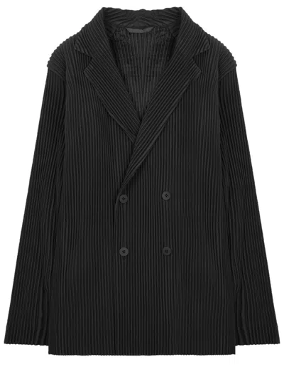 Issey Miyake Homme Plisse'  Homme Plisse  Tailored Pleats 1 Jacket In Black