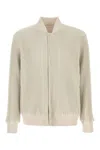 ISSEY MIYAKE BOMBER IN POLIESTERE AVORIO  UOMO