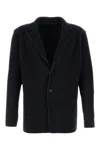 Issey Miyake Pleated Fabric Single-breasted Blazer