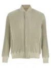 Issey Miyake Kersey Pleats Casual Jackets And Parka Beige