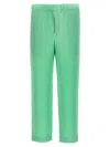 Issey Miyake Elastic Waist Casual Pants In Green