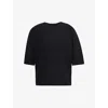 Issey Miyake Pleated Detail T-shirt In Black