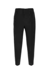Issey Miyake Pantalone In Poliestere Nero   Uomo In Black
