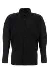 Issey Miyake Camicia In Poliestere Nero Uomo In Black