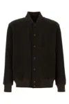 Issey Miyake Homme Plisse'  Men Dark Brown Polyester Bomber Jacket In Brown