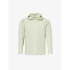 ISSEY MIYAKE HOMME PLISSE ISSEY MIYAKE MEN'S LIGHT JADE GREEN APRIL PLEATED RELAXED-FIT KNITTED JACKET