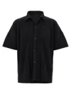 Issey Miyake Black Pleated Fabric Mc April Shirt
