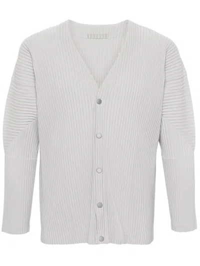 ISSEY MIYAKE HOMME PLISSE' ISSEY MIYAKE MEN PLEATED CARDIGAN