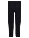 Issey Miyake Ns Black Pleated Belt Loops Tapered Leg Relaxed-fit Knitted Trousers