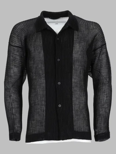Issey Miyake Homme Plisse'  Men's Pleated Polyester Shirt In Yellow