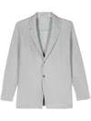 Issey Miyake Pleated Single-breasted Jacket