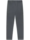 Issey Miyake Pleated Trousers With Elasticated Waistband And Ribbed Texture In Gray
