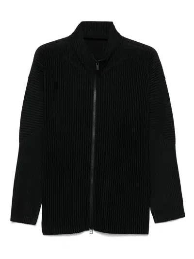 ISSEY MIYAKE HOMME PLISSE' ISSEY MIYAKE MEN PLEATED ZIPPED SHIRT