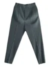 Issey Miyake Homme Plisse'  Teal Green Polyester Pant In Blue