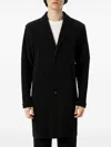 Issey Miyake Homme Plisse'  Men "v" Coat With Bottons In Black