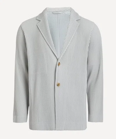 Issey Miyake Homme Plisse  Mens Core Pleated Long Blazer