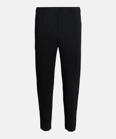 Issey Miyake Homme Plisse  Mens Core Pleated Straight Leg Trousers